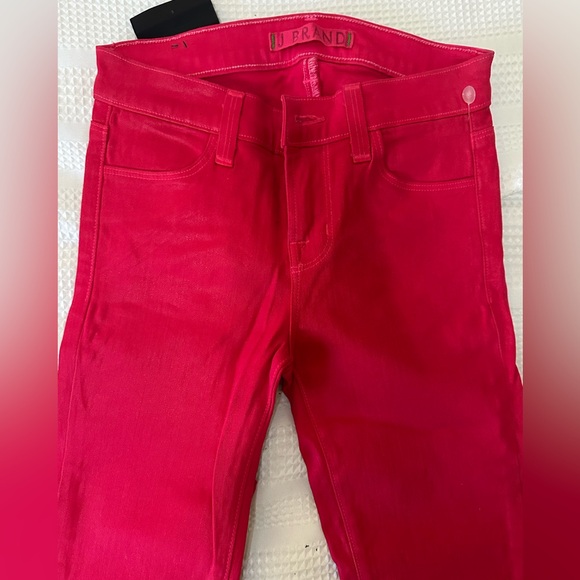 Hot Pink Coated Jeans - Picture 4 of 6